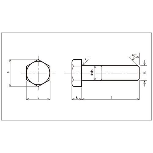8.8 六角ボルト 全ねじ M14X40 6角 6カク bolt nut 八幡ねじ ネジ