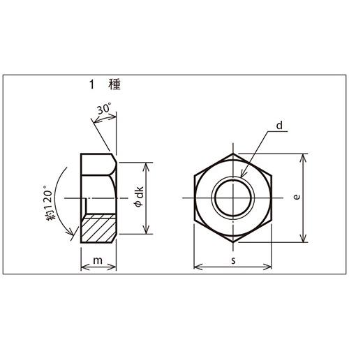 チタン六角ナット　M6　6角　八幡ねじ　6カク　nut　bolt　ネジ