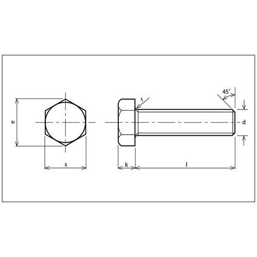 ステンレス六角ボルト　(316L)　全ねじ　6角　八幡ねじ　6カク　ネジ　M20X50　nut　bolt