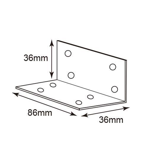 2×4材用L字 バイ4用 ［20個］ #八幡ねじ YAHATA DIY 通販 : パーツEX