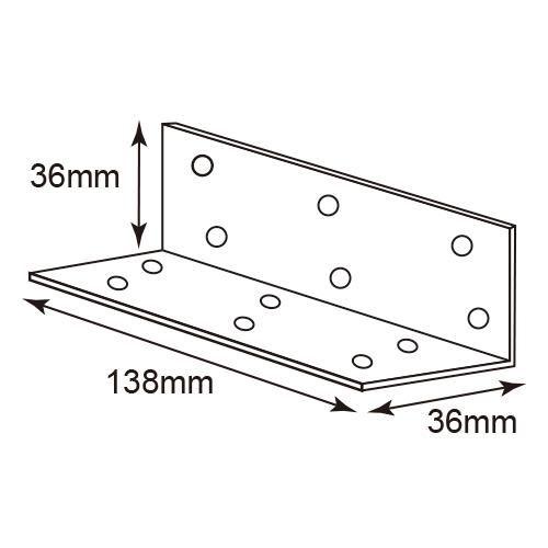 2×4材用L字 バイ6用 ［20個］ #八幡ねじ YAHATA DIY 通販｜ytnetshop｜02