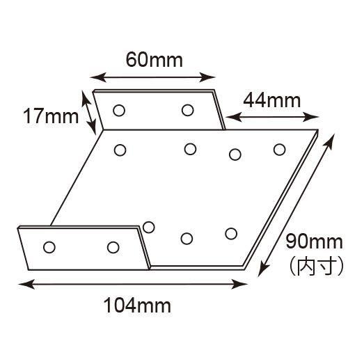 2×4材用ラクラクプレート 1バイ2バイ用 ［20枚］ #八幡ねじ YAHATA DIY 通販｜ytnetshop｜02