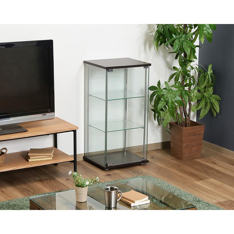 ガラスケース　レトロ レトロ家具 昭和レトロ ステンレス貼りの横長ガラスケース