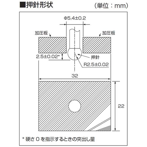 TR KDS ゴム硬度計Eタイプ置針型 【耐圧】