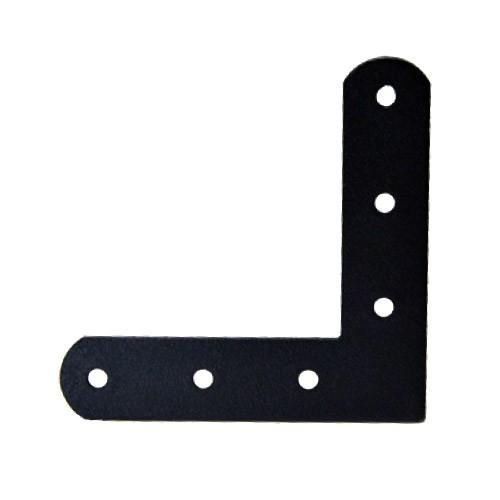 SELECTS 補助金具 L字平折 LL マットブラック ［10個］ #黒 八幡ねじ