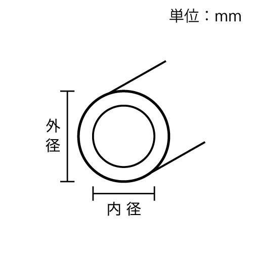 シリコンチューブ　(内径10mm　外径15mm　長さ5m)