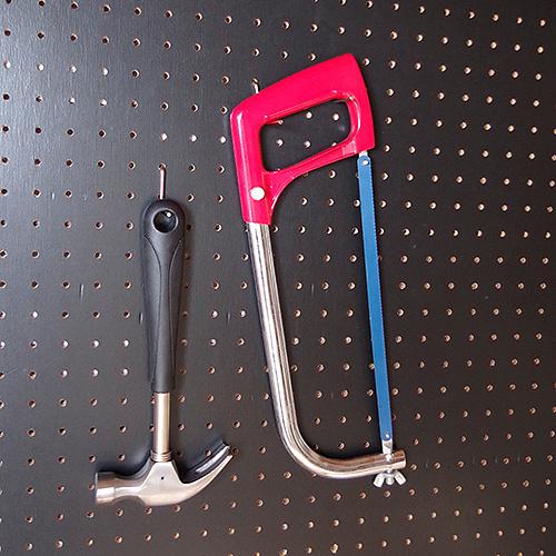 有孔ボード Lフック ステンロックピン付、穴径 5mm ・6mm / 5φ・6φ用