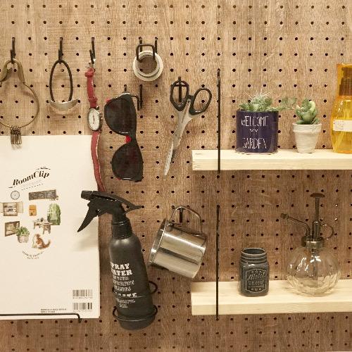 アンティーク　レードル用フックボード　バラ アンティーク ホーローレードルセット＆ラック（uag1165