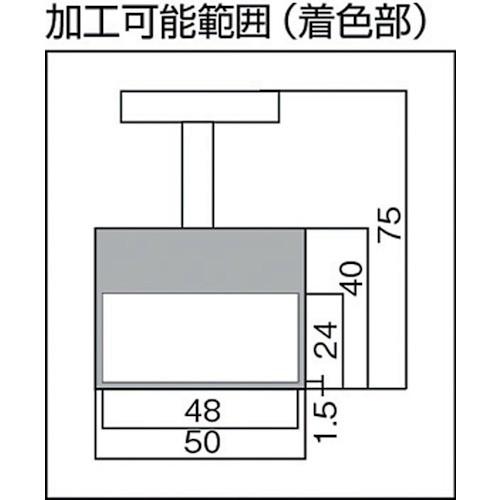 TR TRUSCO マグネットホルダ ハンドル付 吸着力500N &Phi;50X40