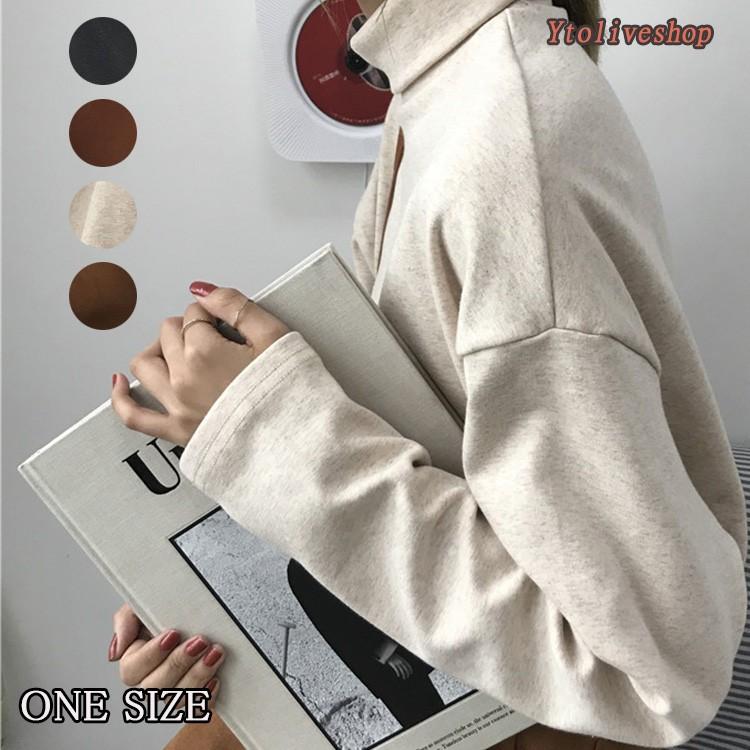 カットソー レディース 長袖 トップス Tシャツ タートルネック ロンt おしゃれ テールカット 厚手 秋冬 Yto Ytolive 通販 Yahoo ショッピング