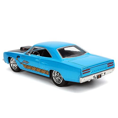 Jada Toys 1/24 ルーニーテューンズ プリマスロードランナー 1970 ブルー コヨーテ フィギア付き ミニカー｜ytradecenter｜05