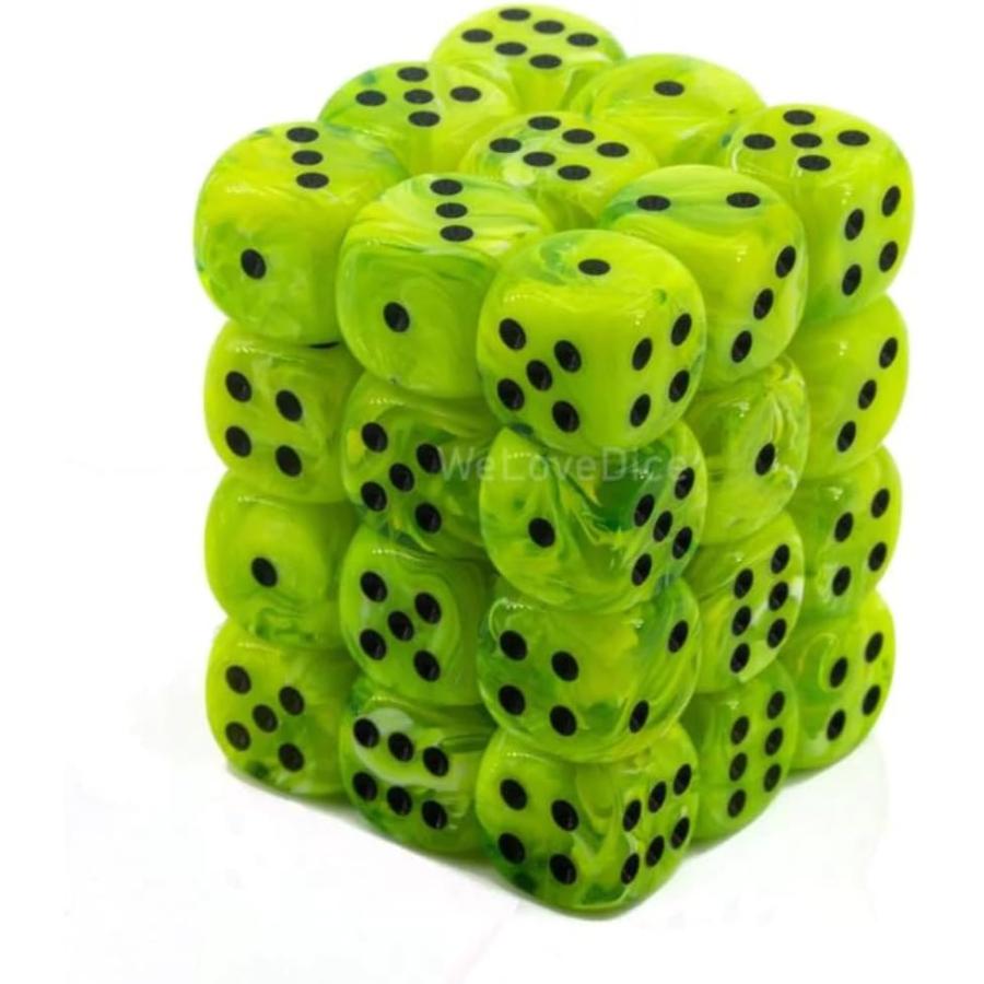ダイスブロック Chessex Vortex Bright Green Black 12 mm D 6 ダイス テーブルゲーム RPG ボードゲーム用  英語版 日本語説明書なし : トレード センター - 通販 - Yahoo!ショッピング