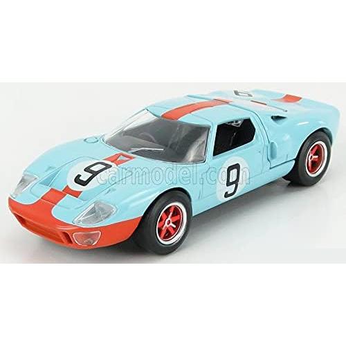 フォード GT40 ミニカー 水色/オレンジ ノレブ フォード GT40 1968年ルマン24時間優勝を再現 伝説のガルフ