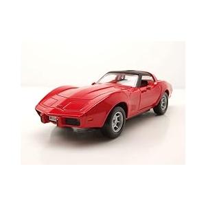 ミニカー MOTORMAX シボレー コルベット C3 1979 レッド 1/24