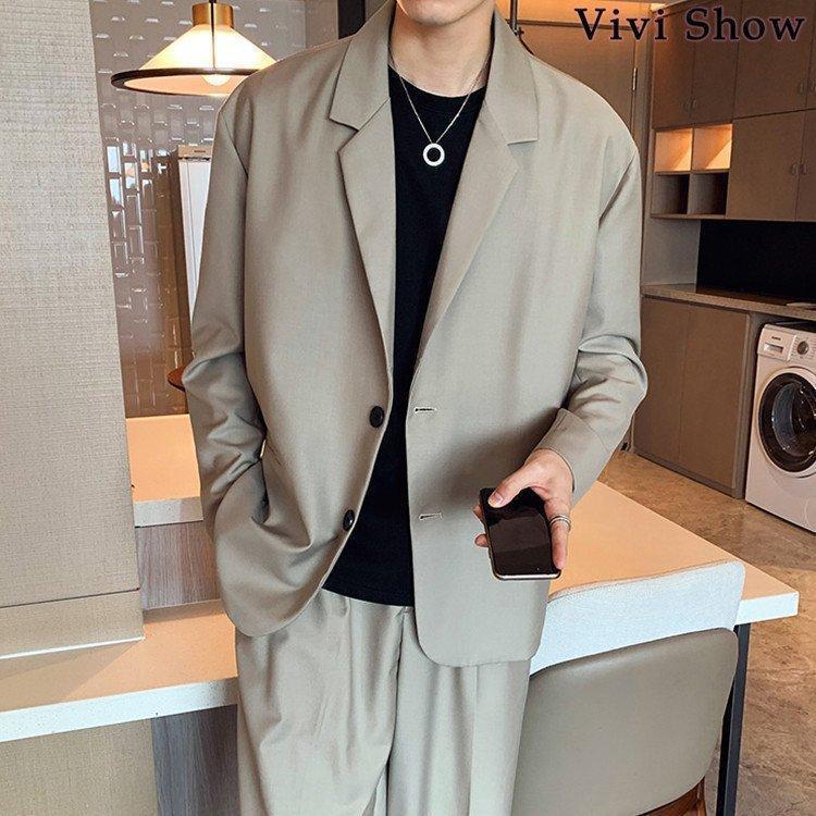 セットアップ メンズ カジュアルスーツ 上下セット ビッグシルエット 