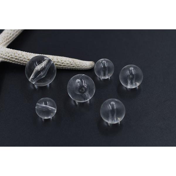 アクリルビーズ 丸玉 12mm＆14mm＆16mm＆18mm クリア : ビーズアンド