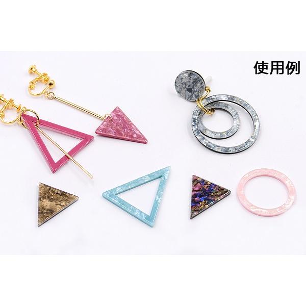 アクリルパーツ プレート 三角1穴 20×23mm【10ヶ】 : ビーズアンド