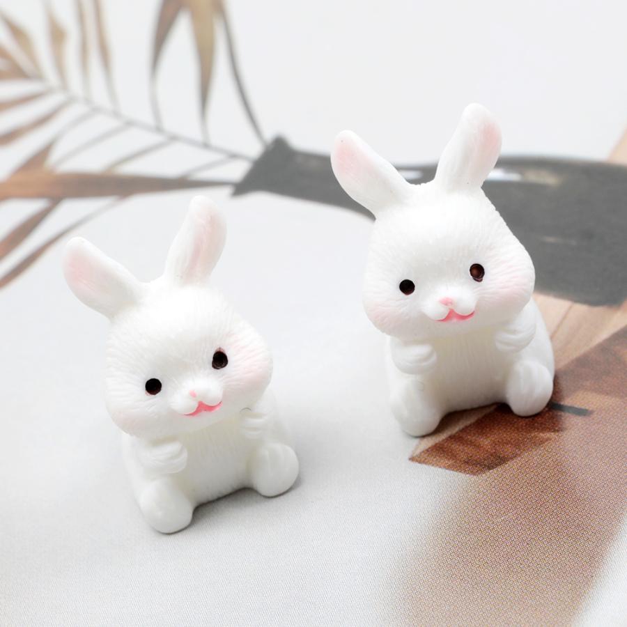 うさぎ置物 ミニチュアうさぎ インテリア小物 マスコット 玄関置き物