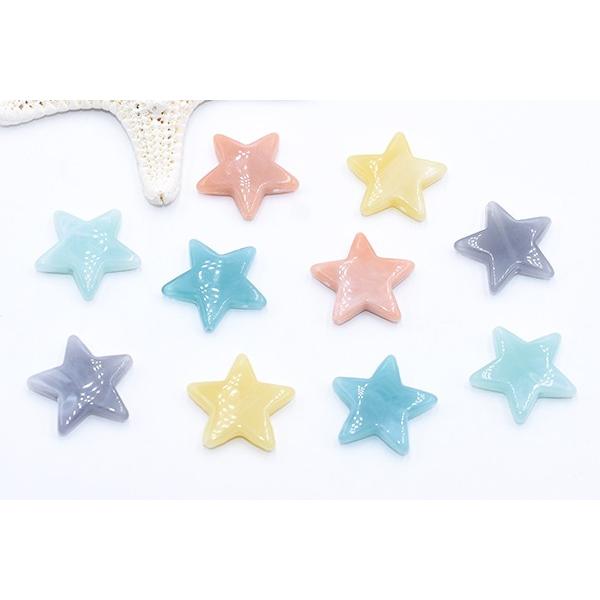 アクリルビーズ 星型 20×22mm 全5色【10ヶ】 : ビーズアンドパーツ