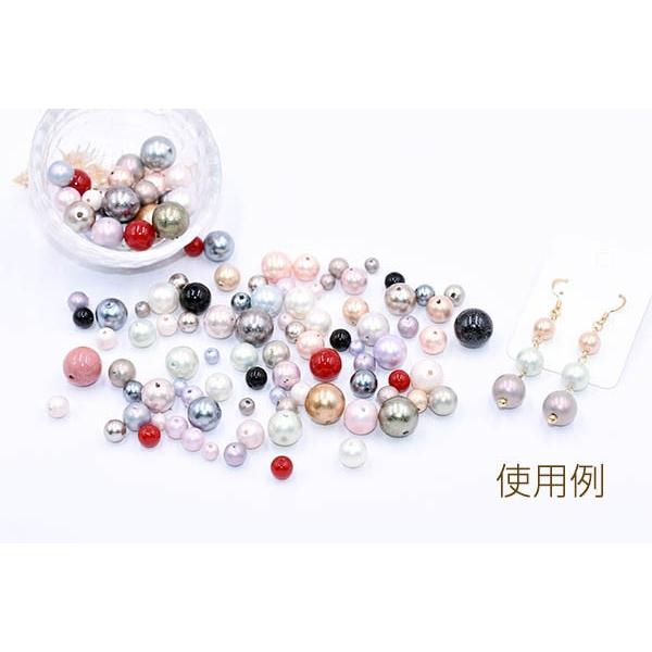 プラスチックパール 丸玉B 10mm【15ヶ】｜yu-beads-parts｜05