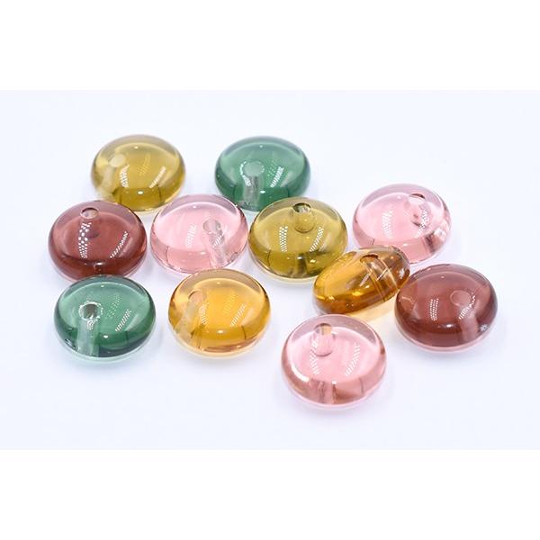 高品質アクリルパーツ 透明 コイン 1穴 14mm【30ヶ】 : ビーズアンド