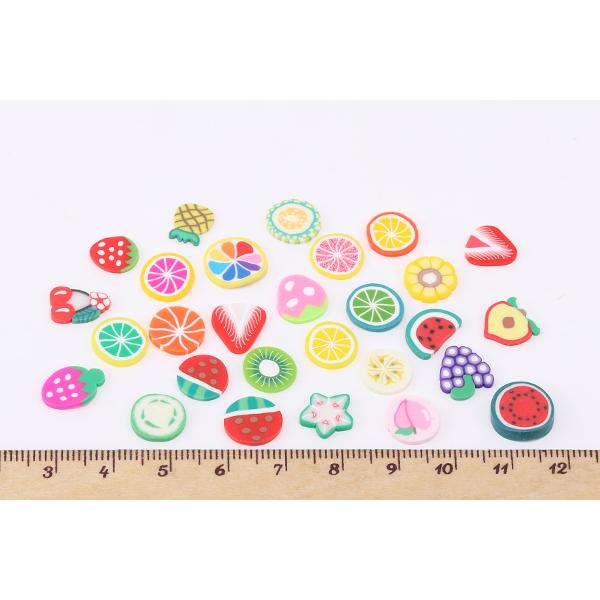 デコパーツ デコスライスフルーツパーツ 樹脂粘土パーツ デコパーツミックス