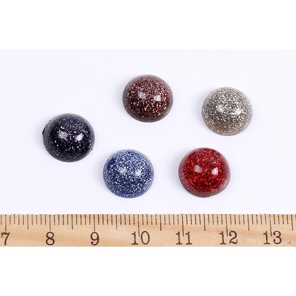 貼付けパーツ 樹脂貼付けパーツ 樹脂カボション 半円 12mm（10ヶ）｜yu-beads-parts｜06