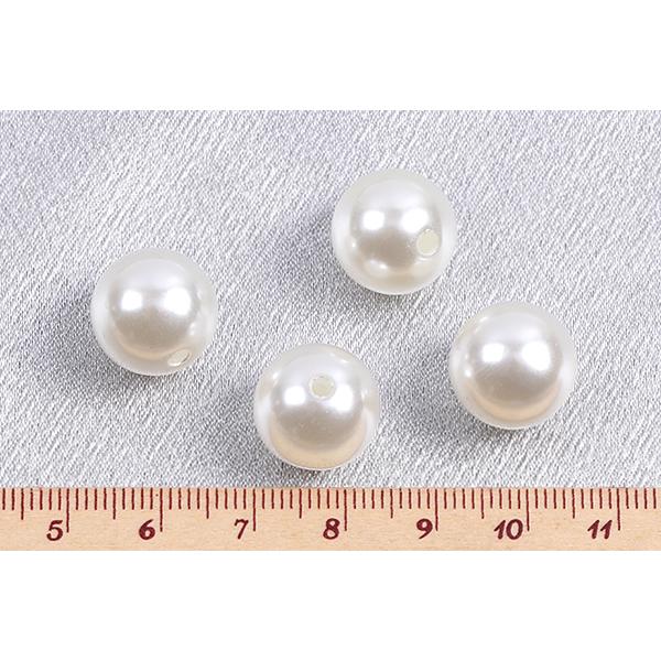パールビーズ ABS樹脂パールビーズ 丸玉 14mm ホワイト（40ヶ）｜yu-beads-parts｜05