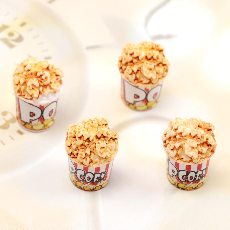 ミニチュアサンプルパーツ ポップコーン 樹脂製 食品サンプル 