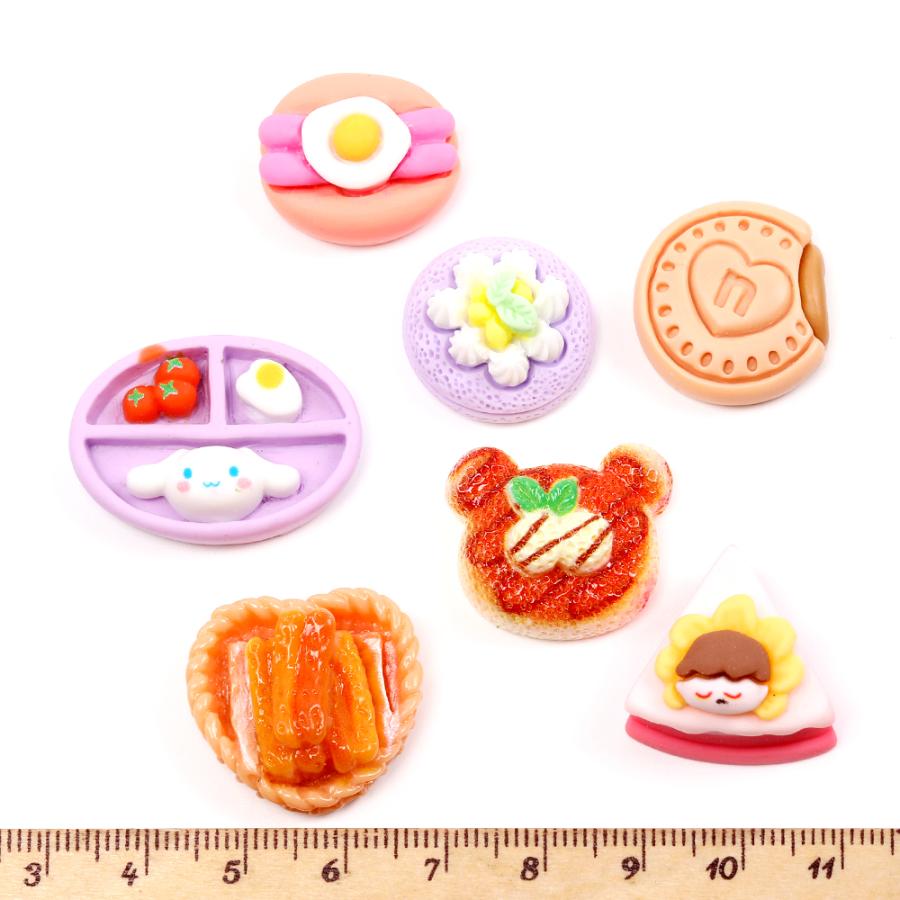 ミニチュアフードパーツ フードデコパーツ 樹脂製 食品サンプル貼付け