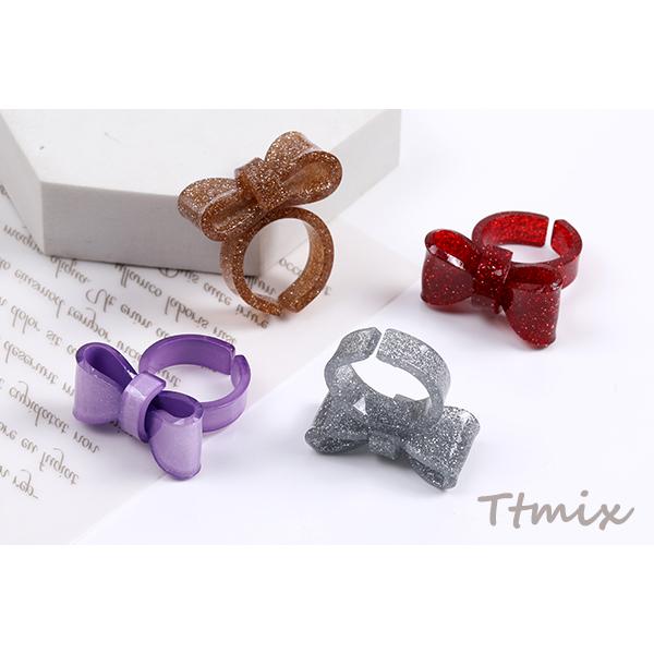 LEGAN リボンデザインリング ストーン付き 10-7514_main.jpg