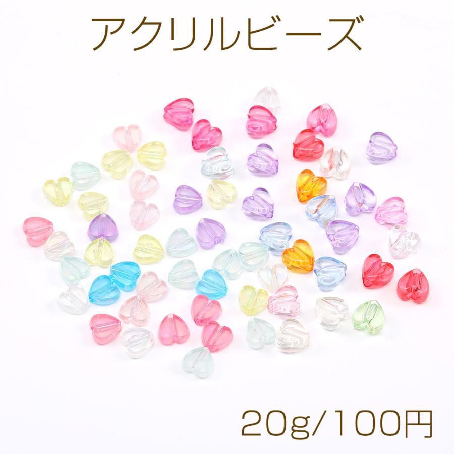 ミューラル　クリアビーズ アクリルビーズ クリアビーズ オーロラビーズ フラワー 12mm