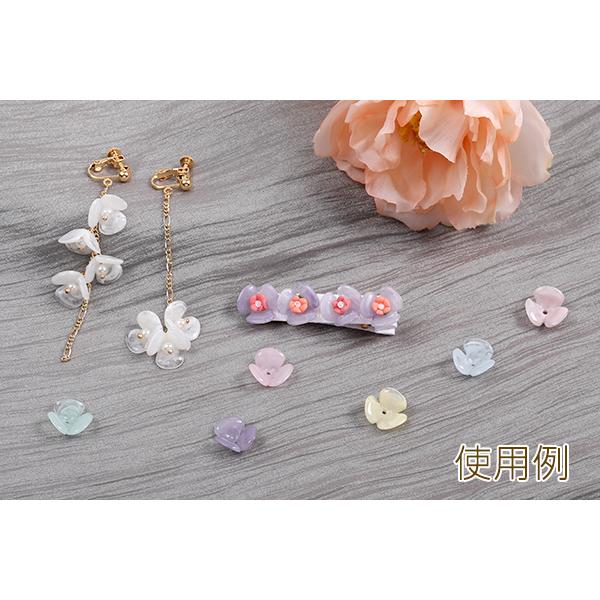 樹脂パーツ フラワー 三弁花 穴あり 13mm(8ヶ) : ビーズアンド 樹脂パーツ フラワー 三弁花 穴あり 13mm(8ヶ) : ビーズアンド