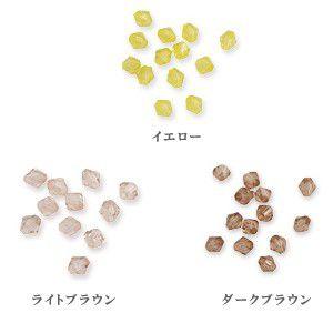アクリルビーズ　ソロバンカット2(4mm)｜yu-beads-parts