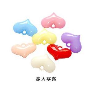 アクリルパーツ ハート1 オパックカラーミックス(100g) : ビーズアンド