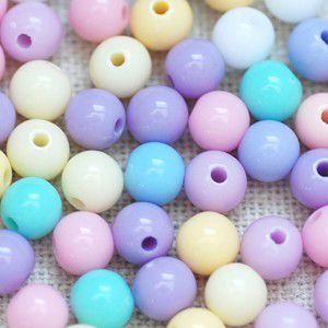 アクリルビーズ 丸玉 カラーミックス 6mm(10g/90ヶ) : ビーズアンド 