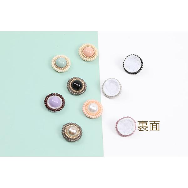 ビーズボタン風カボション 丸型 22mm : ビーズアンドパーツ - 通販