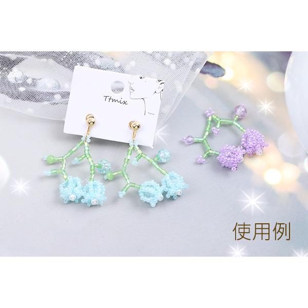 アクセサリー 14kgf チャーム ピカケビーズ すずらん シンプル 上品