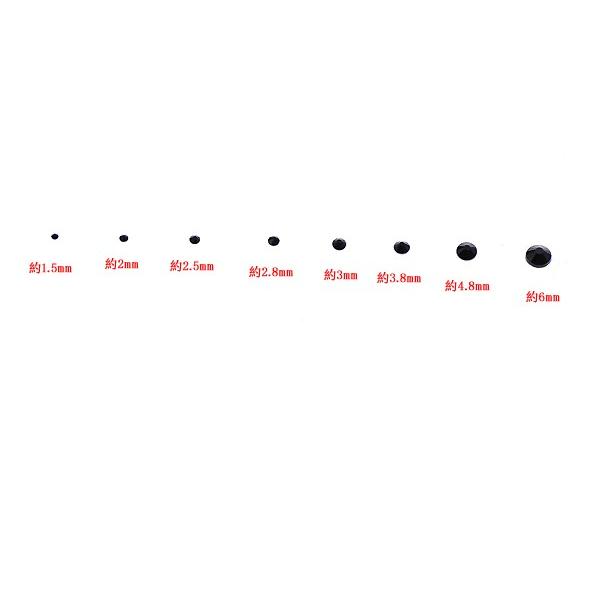 ガラスストーン ラウンドカット 3.8mm カラーミックス【3g(約100粒)】｜yu-beads-parts｜05