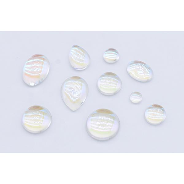 ガラスカボション 貼付けパーツ クリア【20ヶ】｜yu-beads-parts｜04