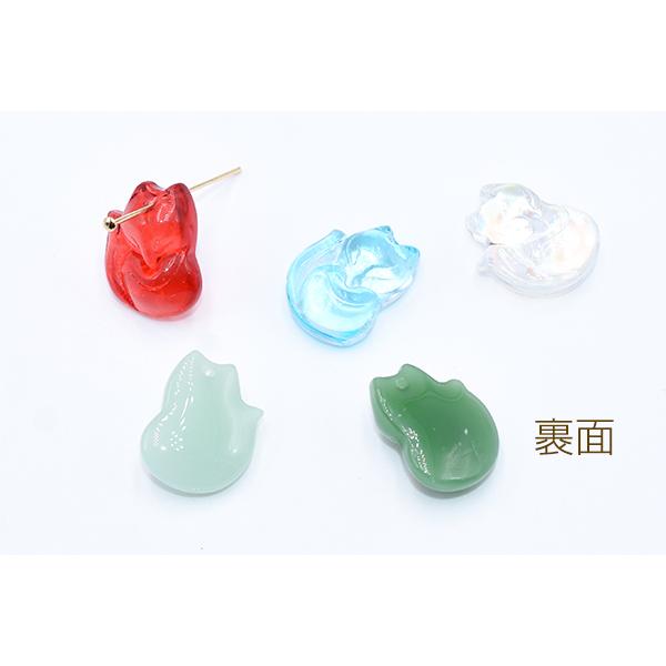 チェコガラスチャーム キツネ 1穴 13×18mm 20個入 : ビーズアンド