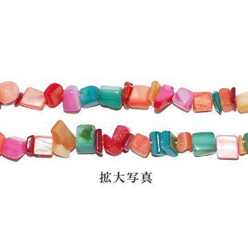 さざれ 染色シェルミックス(80cm)｜yu-beads-parts｜02