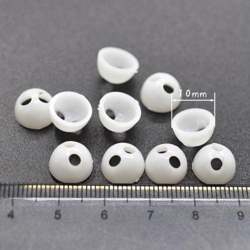 ヘアゴムベース 副資材 ハンドメイド ダブルロック式 手芸用 10mm 100
