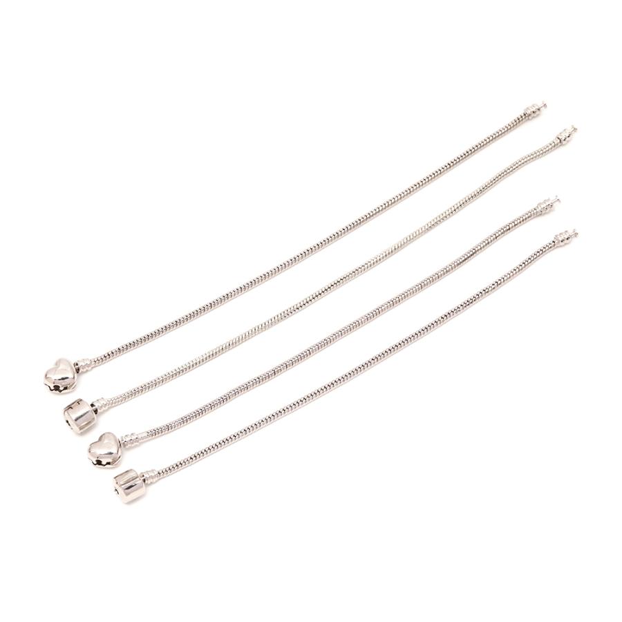 ブレスレット金具 スネークチェーン ヨーロピアンビーズ 大穴 ブレスレット金具 スネークチェーン ヨーロピアンビーズ 大穴