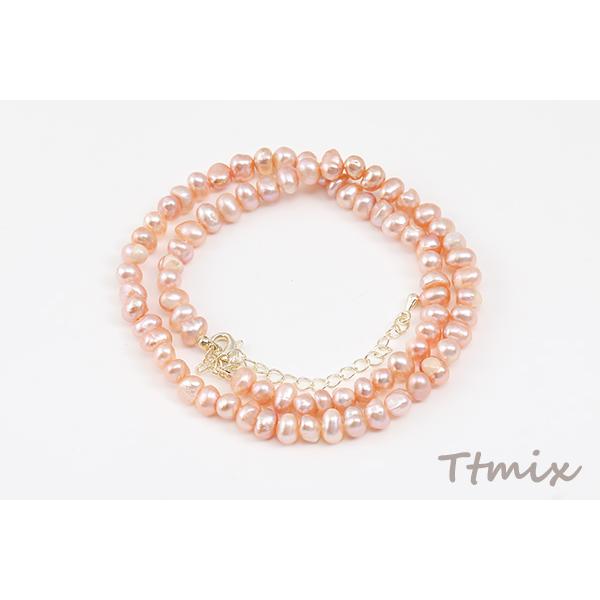 高品質淡水パールネックレス 不規則型 6-7mm（1連） : ビーズアンド