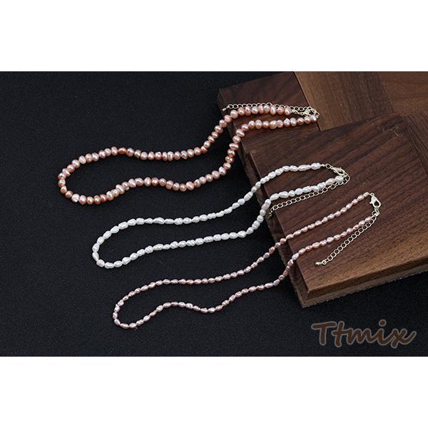 高品質淡水パールネックレス 不規則型 6-7mm（1連） : ビーズアンド