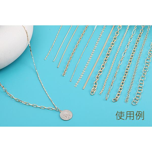 デザインチェーン 幅約4mm ゴールド（1m）｜yu-beads-parts｜04