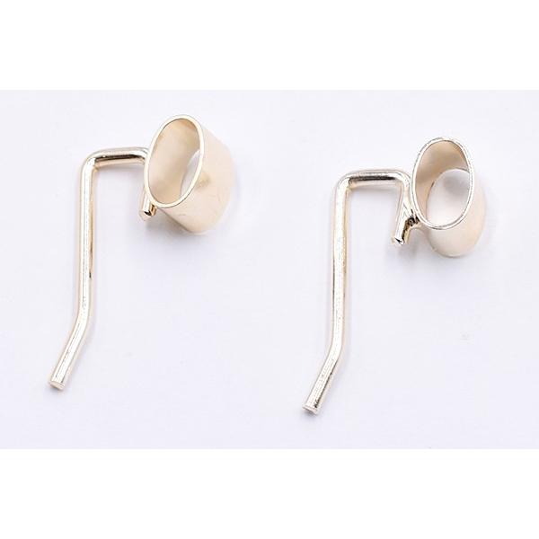 ポニーフック オーバルリング 8×12mm ヘア金具 ゴールド【10ヶ