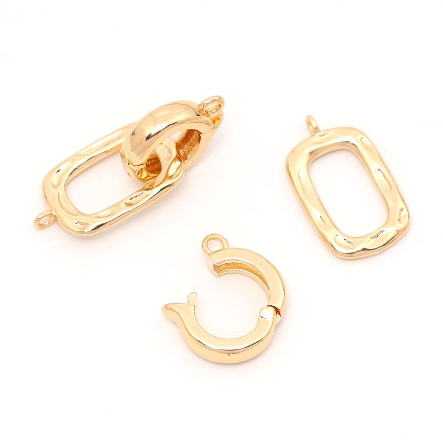 高品質留め金具 ネックレス・ブレスレット用 12×29mm（1セット