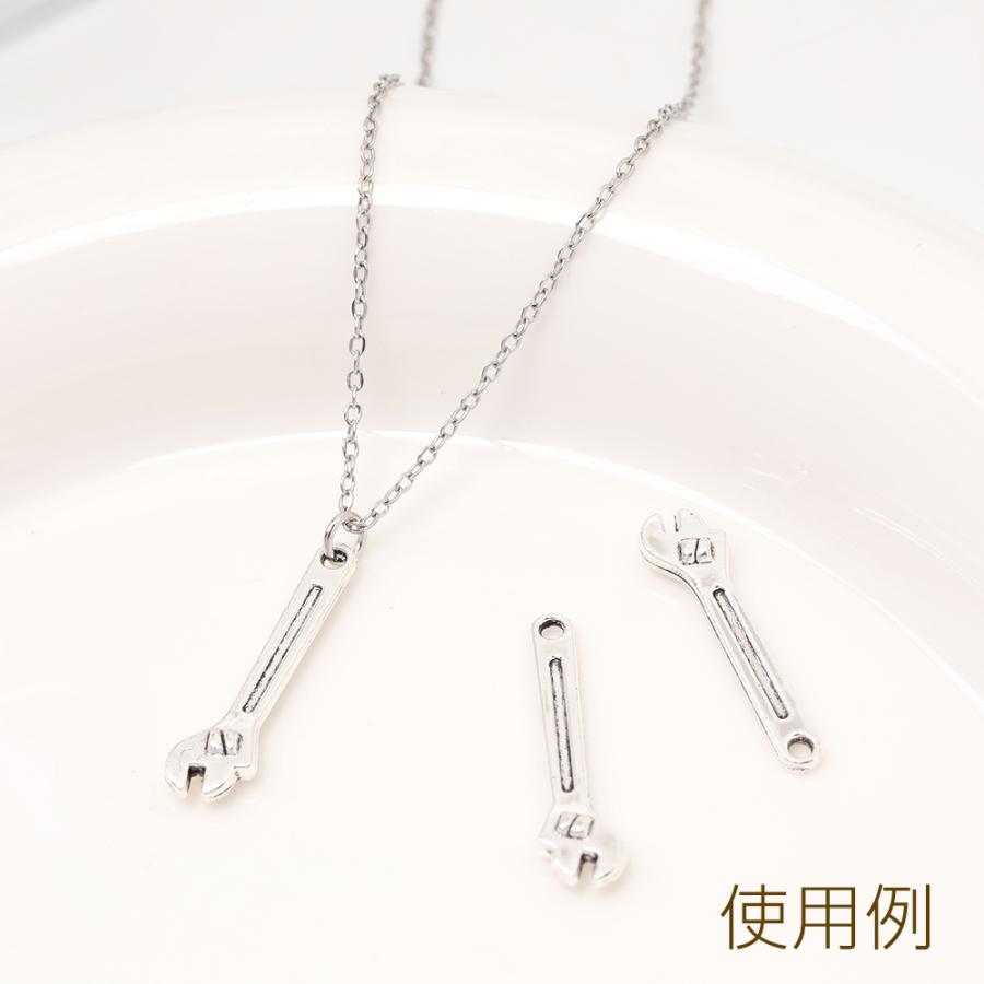 銀古美チャーム アンティークシルバー メタルチャーム 工具チャーム